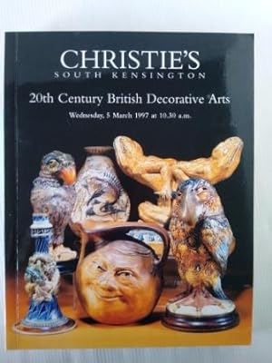 20th Century British Decorative Arts - Christie's auction catalogue 5th March 1997