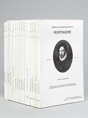 Bulletin de la Société des Amis de Montaigne. VIIe Série (40 numéros de 1985 à 1995, en 18 Volume...
