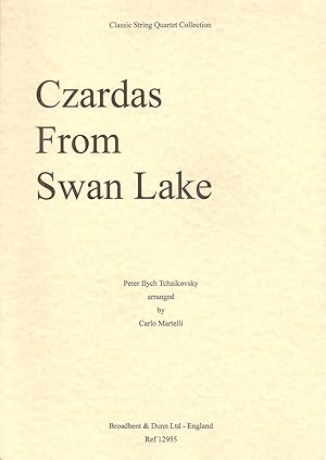 Czardas from Swan Lake arranged for String Quartet