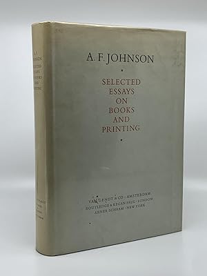 Selected Essays on Books and Printing