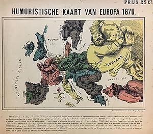 Humoristische Kaart van Europa 1870