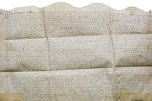 Manuscript indenture of demise from John Fetyplace, gentleman of Beselslight to Henry Towpott of ...