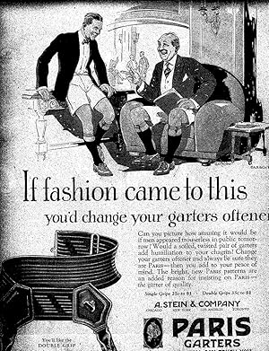 ORIGINAL ADVERTISEMENT Paris Garter 1927