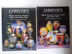 Chintz, Beswick, Doulton, Poole and Carlton Ware - 2x Christie's auction catalogue 21 August 1998...