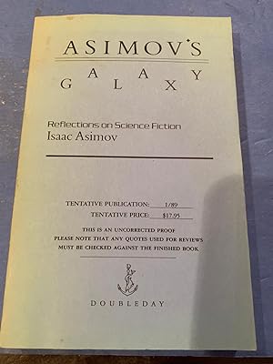ASIMOV'S GALAXY(uncorrected proof )