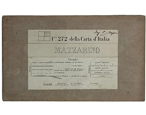 MAZZARINO. Foglio N° 272 della Carta d'Italia. Scala 1:50.000. Longitudine del meridiano di Roma ...