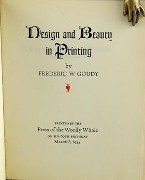 Design and Beauty in Printing