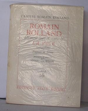 Cahiers Romain Rolland N° 16 Romain roland et le mouvement de la Voce correspondance et fragments...