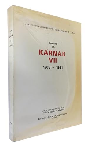 Cahiers de Karnak VII, 1978-1981