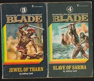 Richard Blade (grouping): # 3 Jewel of Tharn (with) # 4 Slaves of Sarma - two books in the "Blade...