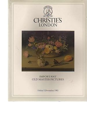 Christies December 1983 Important Old Master Pictures