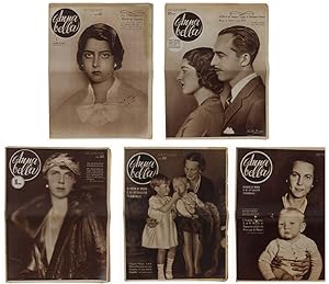 ANNABELLA Anno VII/1939: cinque numeri con ritratti dei Savoia in copertina (N. 3 - 4 -5 - 30 - 4...