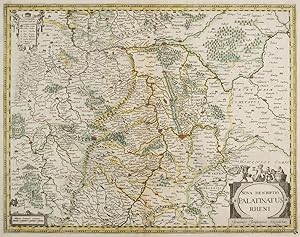 RHEINPFALZ. - Karte. "Nova descriptio Palatinatus Rheni". Karte der Rheinpfalz.