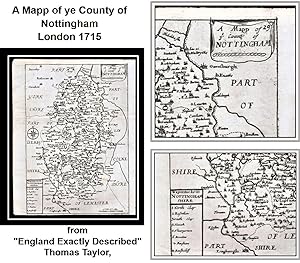 A Mapp of ye County of Nottingham [from "England Exactly Described" published by Thomas Taylor, L...