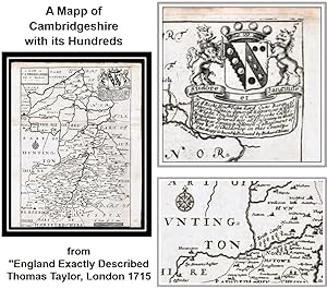 A Mapp of Cambridgeshire with its Hundreds from "England Exactly Described" published by Thomas T...