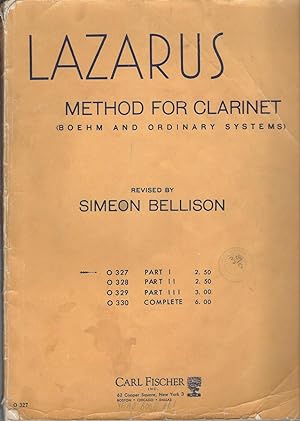 Lazarus, Method For Clarinet, Part I (0327) Boem and Ordinary Systems