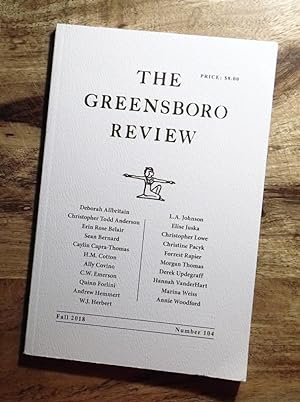 THE GREENSBORO REVIEW : Fall 2018, Number 104