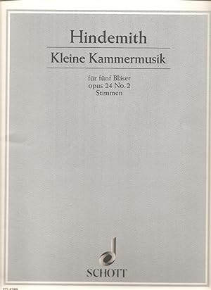 Kleine Kammermusik: für fünf Bläser (Flöte, Oboe, Klarinette, Horn, Fagott) / Little chamber musi...