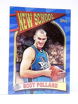 TRADING CARD BASKETBALL NBA NEW SCHOOL NS14. SCOTT POLLARD. Topps, 1997