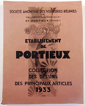 Etablissement De Portieux. Collection Des Dessins Des Principaux Articles 1933