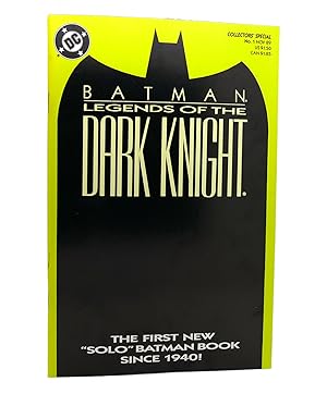 BATMAN LEGENDS OF THE DARK KNIGHT VOL. 1 NO. 1 NOVEMBER 1989 COLLECTOR'S SPECIAL COVER ART YELLOW