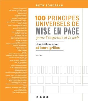 100 principes universels de mise en page pour l'imprimé et le web ; avec 100 exemples et leurs gr...