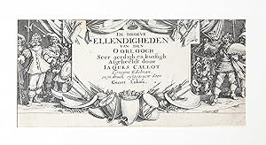 [Antique title page, c. 1633] 'De Droeve Ellendigheden van den Oorloogh'; The Miseries and Misfor...
