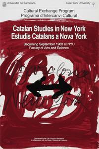 Poster Affiche Plakat - Antoni Tàpies - Catalan Studies in New York