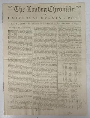 The London Chronicle: Or, Universal Evening Post
