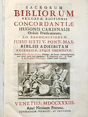 Sacrorum Bibliorum vulgatae editionis concordantiae.