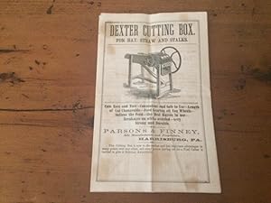 DEXTER CUTTING BOX, FOR HAY, STRAW AND STALKS