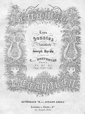 Trois Sonates pour le Pianoforte dédiées à Joseph Haydn. Oeuvre 2. No. 1-3. 3 Hefte.
