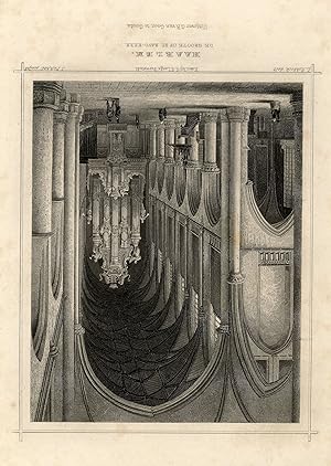 De Groote of St. Bavo-Kerk. Stahlstich.