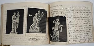 Ancient Greek & Roman art album, with annotations throughout