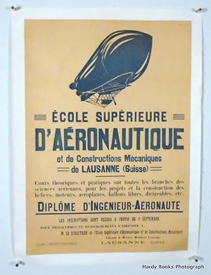 ORIGINAL POSTER: HIGHER SCHOOL OF AERONAUTICS AND MECHANICAL ENGINEERING OF LAUSANNE (SWITZERLAND...