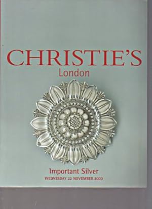 Christies November 2000 Important Silver