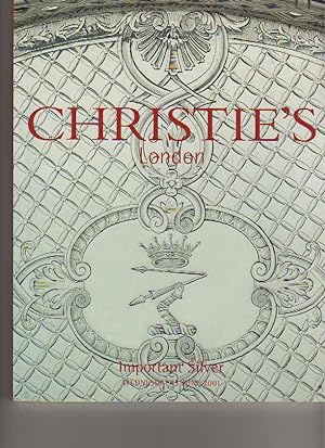 Christies 2001 Important Silver