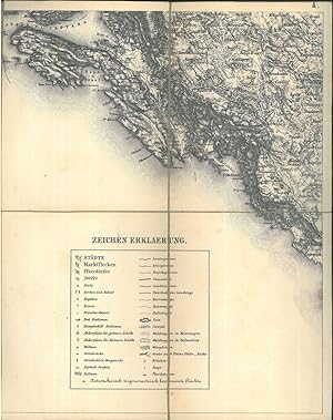 Special Karte des Fürstenthumes Montenegro (Cèrnagora) mit angrenzenden Gebieten von Dalmatien, A...