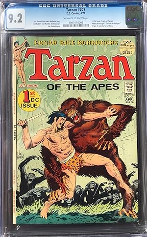 TARZAN of the APES No. 207 (April 1972) - CGC Graded 9.2 (NM-) - 1st. DC Issue