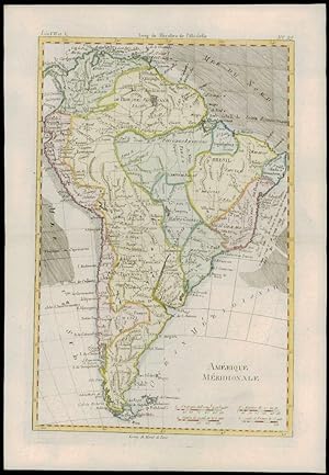 1780 Antique Map of AMERIQUE MERIDIONALE - SOUTH AMERICA Parima by Bonne (17)