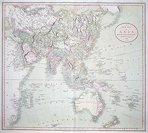 1806 Large Antique map of ASIA by JOHN CARY CHINA INDIA ARABIA AUSTRALASIA