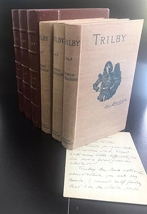 Trilby : First Issue In Three Volumes : In Exceptional Condition With A H/W Letter From The Author