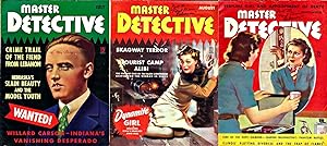 Master Detective (3 Vintage crime magazines, author copies, 1939)