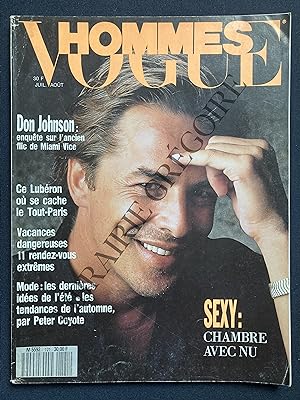 VOGUE HOMMES-N°121-JUILLET ET AOUT 1989-DON JOHNSON