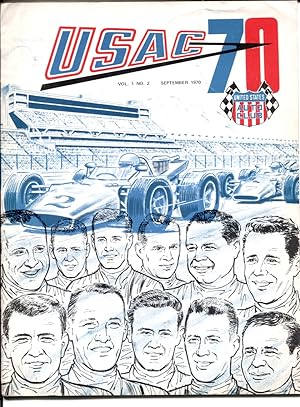 USAC Magazine #2 9/1970-2nd issue-AJ Foyt-Ontario Speedway-pix-info-FN