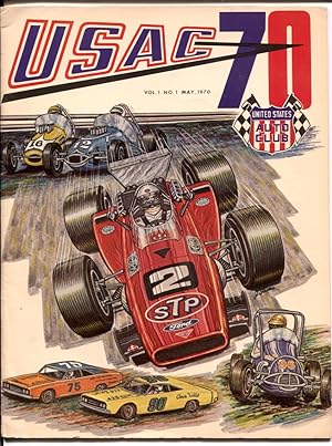 USAC Magazine #1 5/1970-1st issue-AJ Fout-Mario Andretti-pix-info-FN