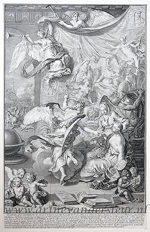 [Antique title page, 1732] Geschiedenis geeft de Schilderkunst een schrijfveer om de geschiedenis...
