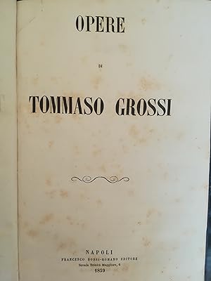 Opere di Tommaso Grossi