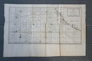 1750 Antique Map Carte géographique Mer Sud Pacifique Anson Superbe California