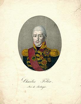 Portrait of "Charles Felix, Roi de Sardaigne." [Charles Felix , the Duke of Savoy]